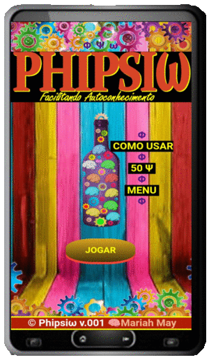 tela do app phipsiω para desenvolver autoconhecimento e autoconsciência