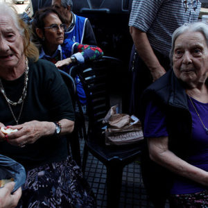 Aposentados protestam contra a Reforma da Previdência na Argentina, em 2017 (Agencia Reuters)