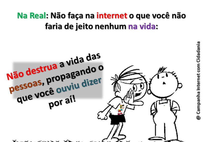 Internet sem baixaria. Internet com cidadania!