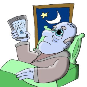 Luz azulada é o que faz você ficar rolando na cama antes de pegar no sono