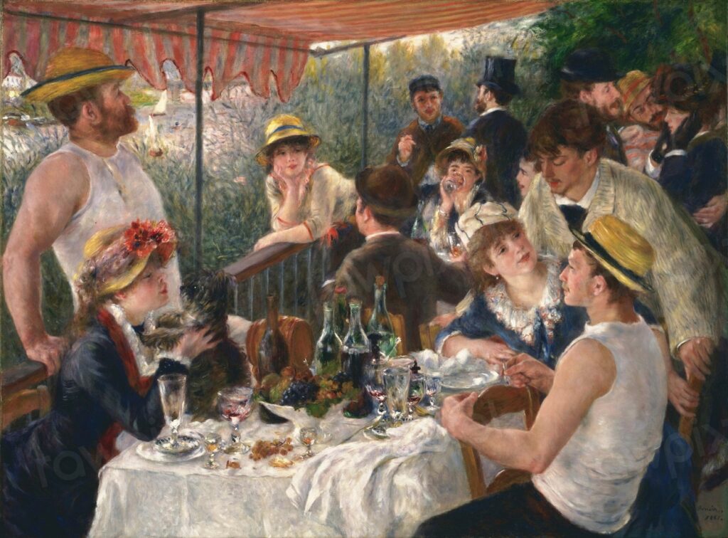 Pintura Luncheon Boating Party (1880-1881) famous