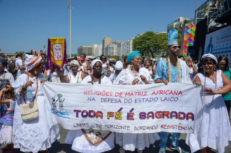 6ª Caminhada em Defesa da Liberdade Religiosa - Praia de Copacabana, no em Rio de Janeiro (RJ), setembro de 2023